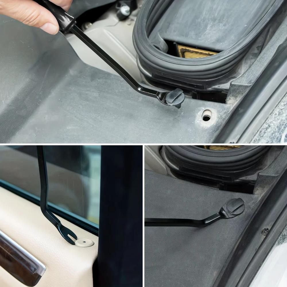 5Pcs Auto Trim Removal Tool Kit No Scratch Plastic Pry Tool Kit - Interior Door Panel Clip Fastener Removal Set For Vehicle Thread Lock3