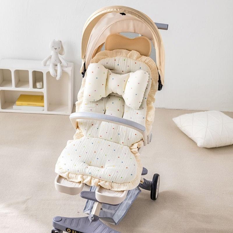 Infant Strollers Seat Liner Pad Provide Better Support for Various Models Travel Friendly Design Pram Cart Cushion