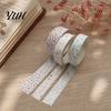 Creative Washi Tape 3 Rolls Set, Decorative Stickers, Aesthetic Tapes for Moderate Width Scrapbooking Supplies, Journaling Junk Journal, Wrapping