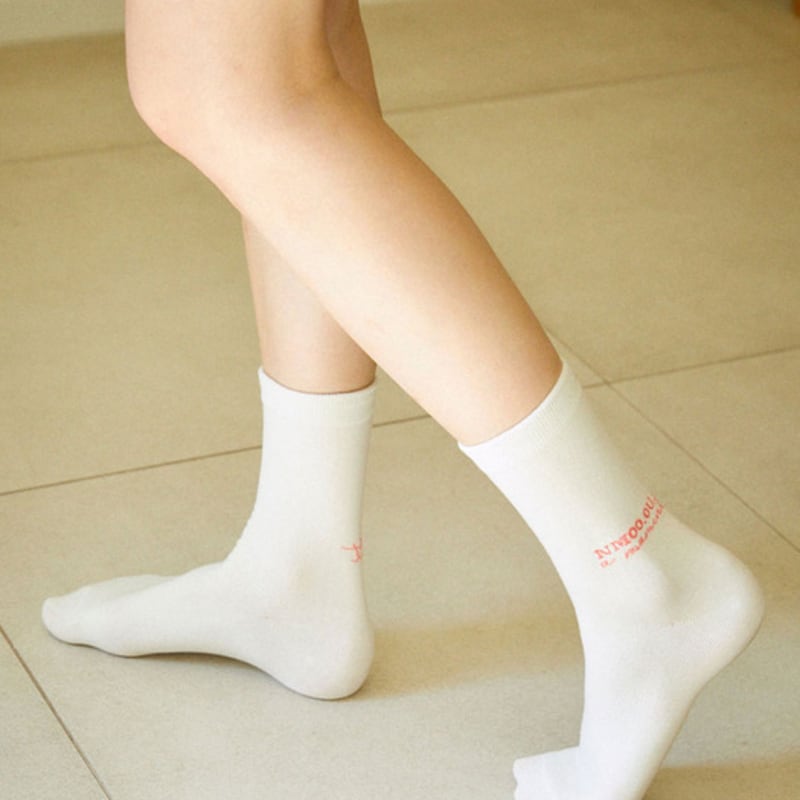 NMOO.OU S36_NMOU MUJI SOCKS_cream
