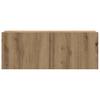 8 Piece Wall Mounted TV Cabinet Set Artisan Oak Finish Engineered Wood