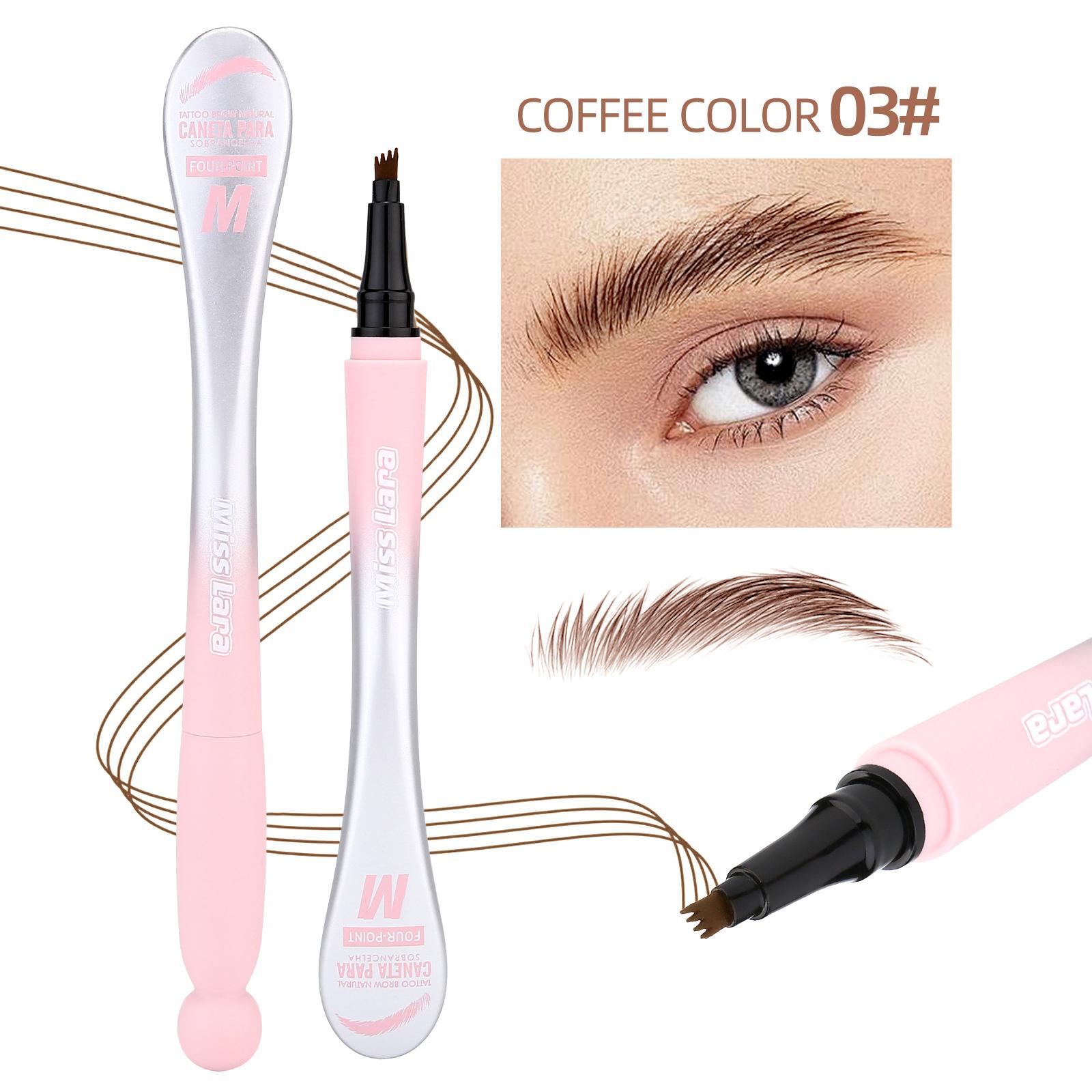 

Eyebrow PencilQuad Liquid Eyebrow Pencil Is Not Easy to Smudge Natural Waterproof Beginner Available Beauty Makeup