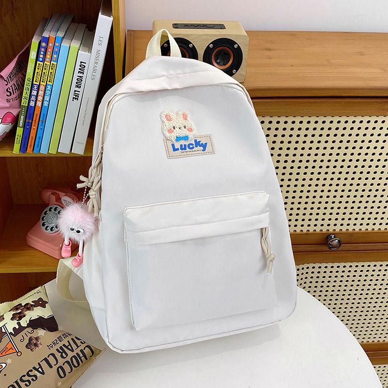 High Capacity Stylish Lightweight Backpack For School And Travel Fashionable Unisex Design белый