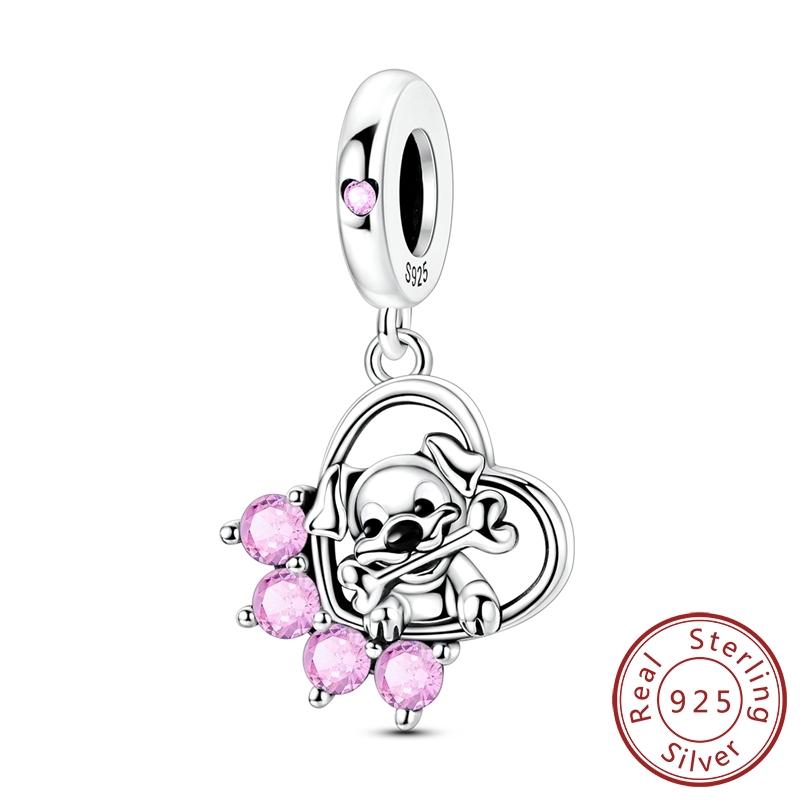 Original Copper Charms Beads Love Family Wings Whale Shark Charm Fit Bracelet Pendant Women Diy Fine Jewelry Gifts