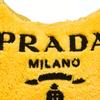 Prada Re-Edition 2000 Embroidered Logo Fabric Hobo Bag Women Bags Yellow 1NE515_2DXO_F0C5K