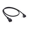 Chenyang CY Micro USB Male To Micro USB Female Extension 90 Degree Full Pin 2.0 2.0 Cable, Angled, Connection, 0.5M