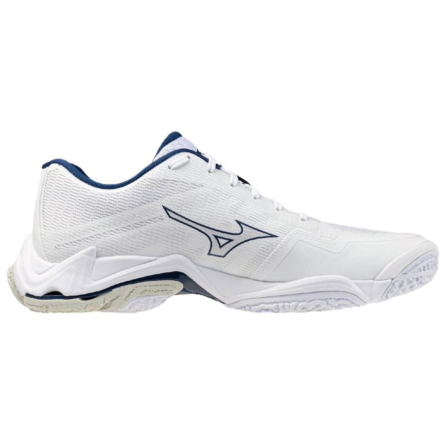 Mizuno Wave Lightning Volleyball Shoes Unisex White Blue V1GA260055