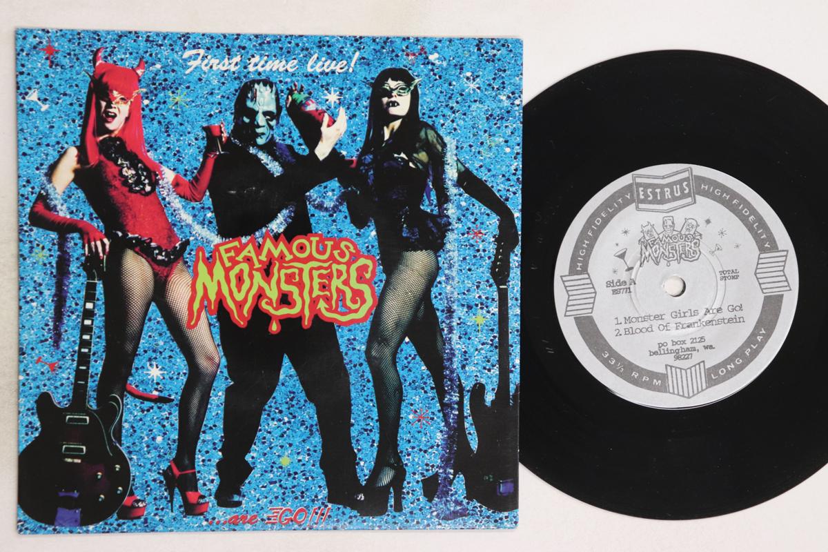 

7inch Record FAMOUS MONSTERS First Time Live Famous Monsters... ES771 ESTRUS 1995 US Rock Used