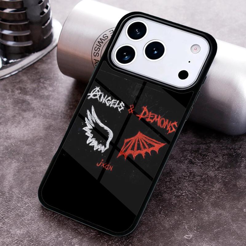 

Devil Angel Phone Case For iPhone 17 16 15 14 13 12 11 Pro Max Plus 17Air Soft Silicone Cover iPhone17 Pro Max