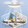 Multifunctional E27 Ceiling Fan Lamp Living Room Wind Speed Adjustable Smart Lighting Fixtures Invisible Fan Blade Fan Light