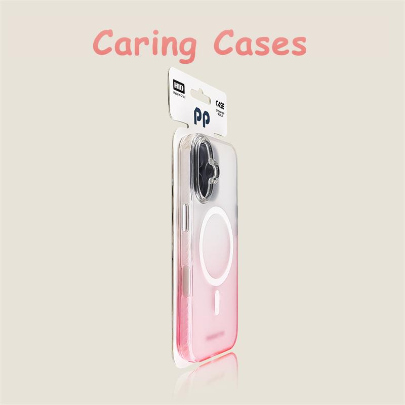 

For iPhone 17 Pro Max Case Yellow Gradient MagSafe Clear Big Camera Compatible with iPhone 16 15 14 13 12 11 iPhone 15 Pro Max помаранчево-червоний