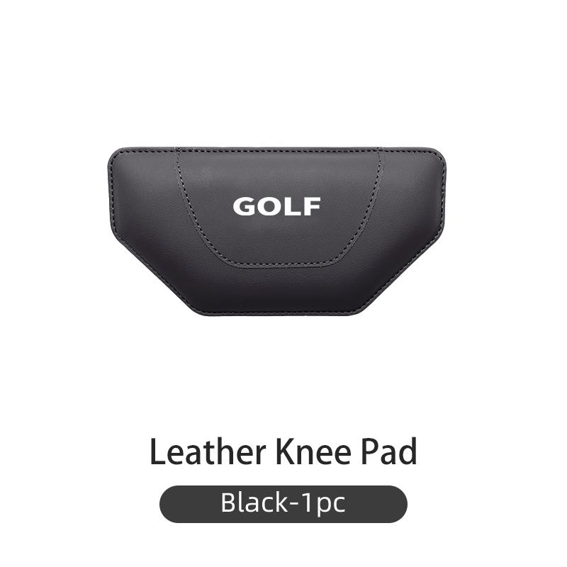 W128W127Car Trapezoidal Leather Knee Padsl Inside Knee Cushion For Volkswagen VW Golf Polo Tiguan Passat Jetta Sagitar Touareg Touran