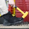 Högklackade herrskor med stålhätta, punkteringssäkra skyddande arbetssäkerhetsstövlar, herr dam lätta industriella arbetsskor plusstorlek