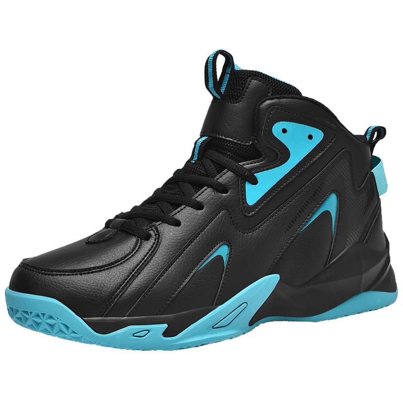 Мужские кроссовки для баскетбола с высоким верхом износостойкие нескользящие кожаные водонепроницаемые с амортизацией 39 4980₽