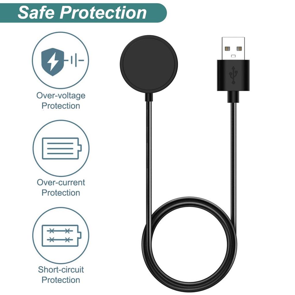 Charger Cable Compatible with Gabb Watch 3 Kids Smart Watch (Black)