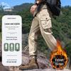 EASTERN CAMEL Men's Fleece-Lined Tapered Cargo Pants