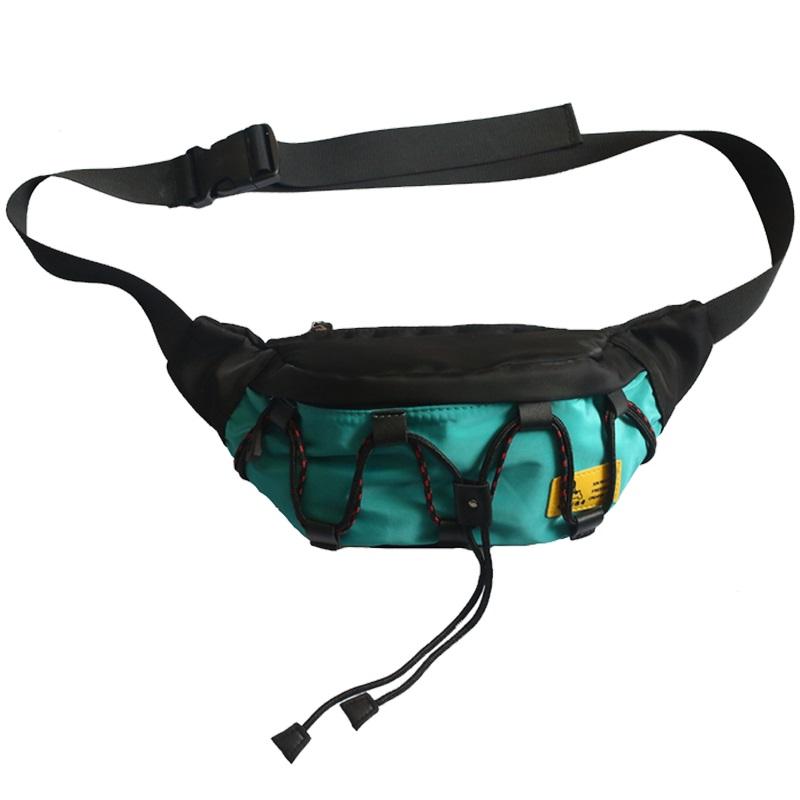 Fashion Ins Men's Crossbody Bags  New Trend Color Matching Nylon Pack Korean Version Casual Chest Bag Shoulder Package