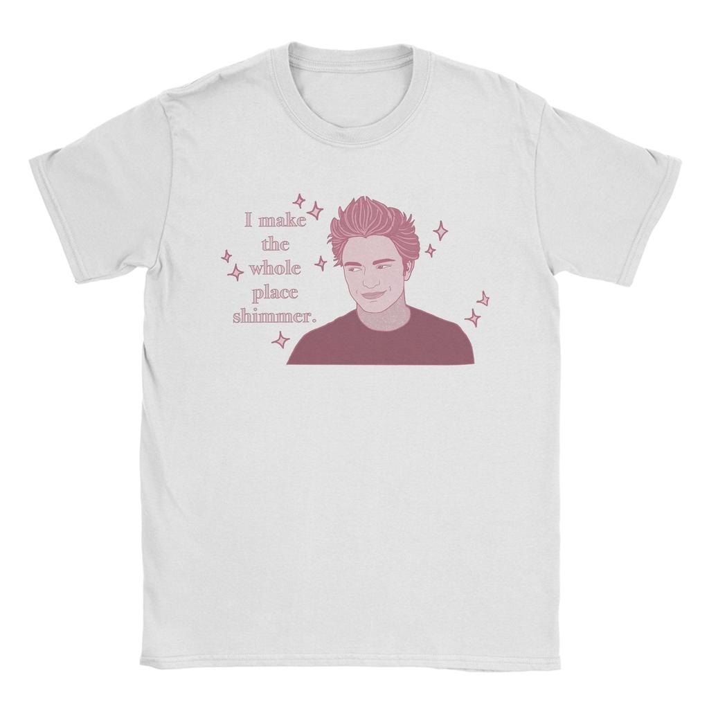 Sparkly Edward Men's T Shirts The Twilight Saga Awesome Tees Short Sleeve Crewneck T-Shirts 100% Cotton Gift Clothing