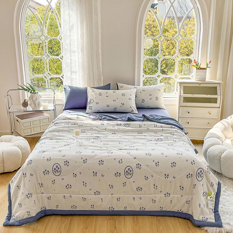 

Printed Summer Bubble Cotton Quilt