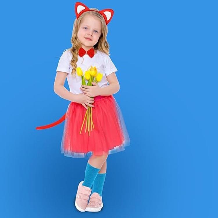 Halloween Cosplay Accessory Cats Tail Headband Gloves Socks Bowtie for Boy Girl Masquerade Christmas Halloween Cosplay
