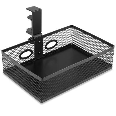 Rotating Storage Rack with Desk Organizing Small Remote No Drilling Fits Tabletops Easy Installation 360-Degree Under-Table Add-on Drawers, Storage,