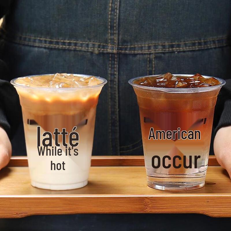Disposable Cold Drink Cups with Lids and Straws