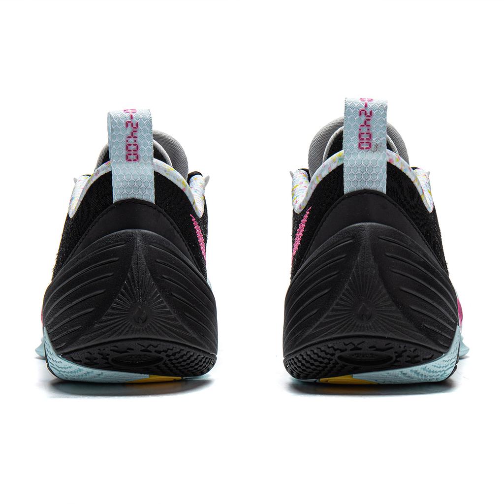 Li Ning All City 14 Dämpfung Rutschfest Abriebfest Rückprall Niedrig geschnittene Basketballschuhe Herren Schwarz ABAW001-13