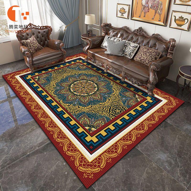 Turkish Bohemian Persian Area Rug Large Carpet Rug for Living Room Bedroom Sofa Doormat Decoration,Kitchen Non-slip Floor Mat