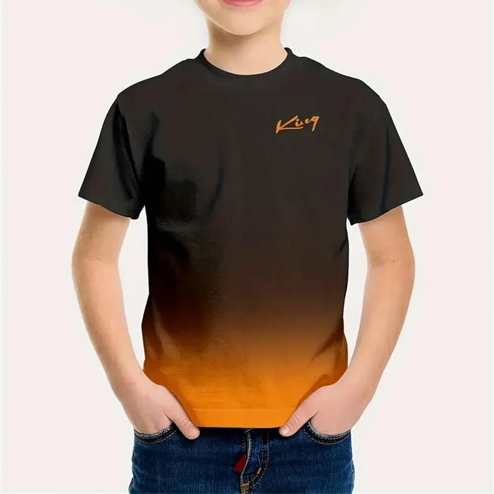 Kinder T-Shirt Einfache Kinder Jungen Kleidung 3D Druck T-Shirt Kurzarm Einfache Kinderkleidung für Jungen T-Shirts