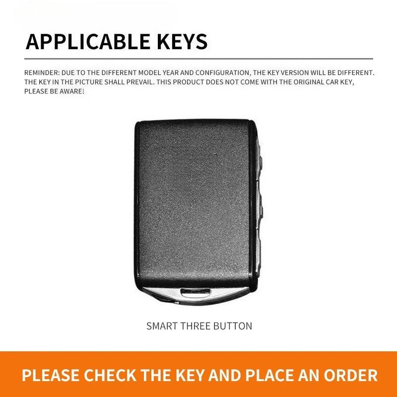 Zine Alloy Leather Car Key Case Shell Cover For Volvo S60 S90 Xc40 Xc60 Xc90 V60 V90 Polestar 1 Polestar 2 Protector Accessories