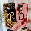 Phone Case For Realme 16 Pro Plus 5G Pretty Rose Letter Lightweight Funda For Realme 16Pro+ Anti Drop Soft Liquid Silicone Shell