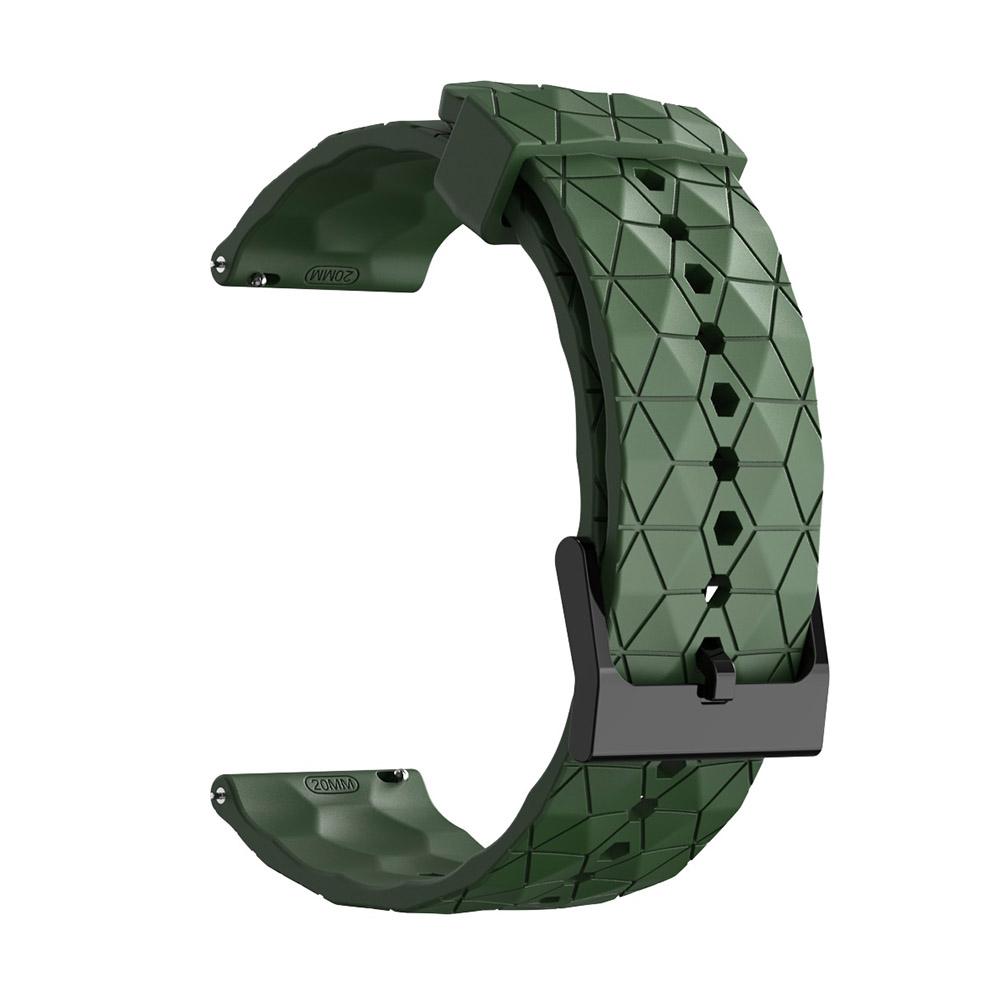 

Силиконовый ремешок 20 мм 22 мм для Samsung Galaxy Watch 5 Pro 4, классический ремешок с футбольным узором для часов Xiaomi Watch Color 2/S2/S1 22mm Universal армия зеленый