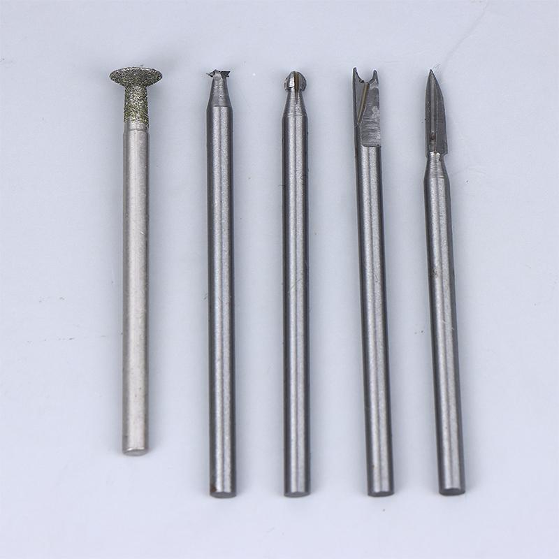 5/6Pcs Wood Carving Drill Bits Set With 3mm Shank Compatible With Rotary Tool Woodworking Accessories