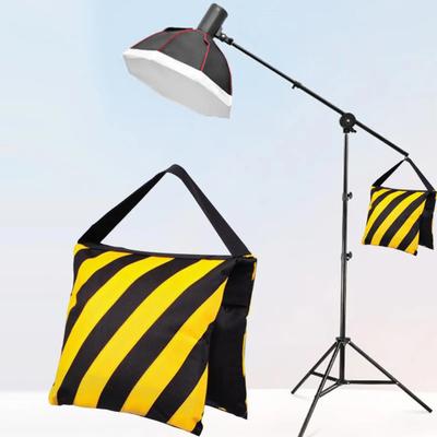 Striped Photography Sandbag Heavy Duty Empty Saddlebag Light Stand Video Studio Photo Tripod Tent Umbrella Base Fishing Chair Picnic Table Weight Bag