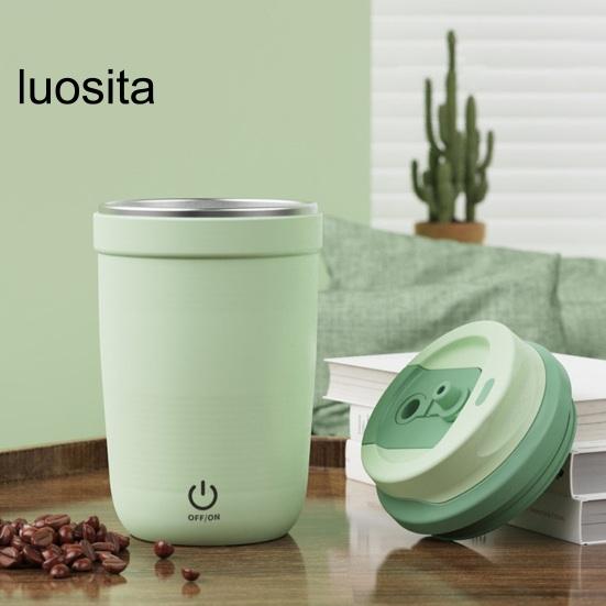 Electric Stirring Cup Mug, Rechargeable Portable Stainless Steel, Home Office Electric Cup for Coffee Tea Hot Chocolate