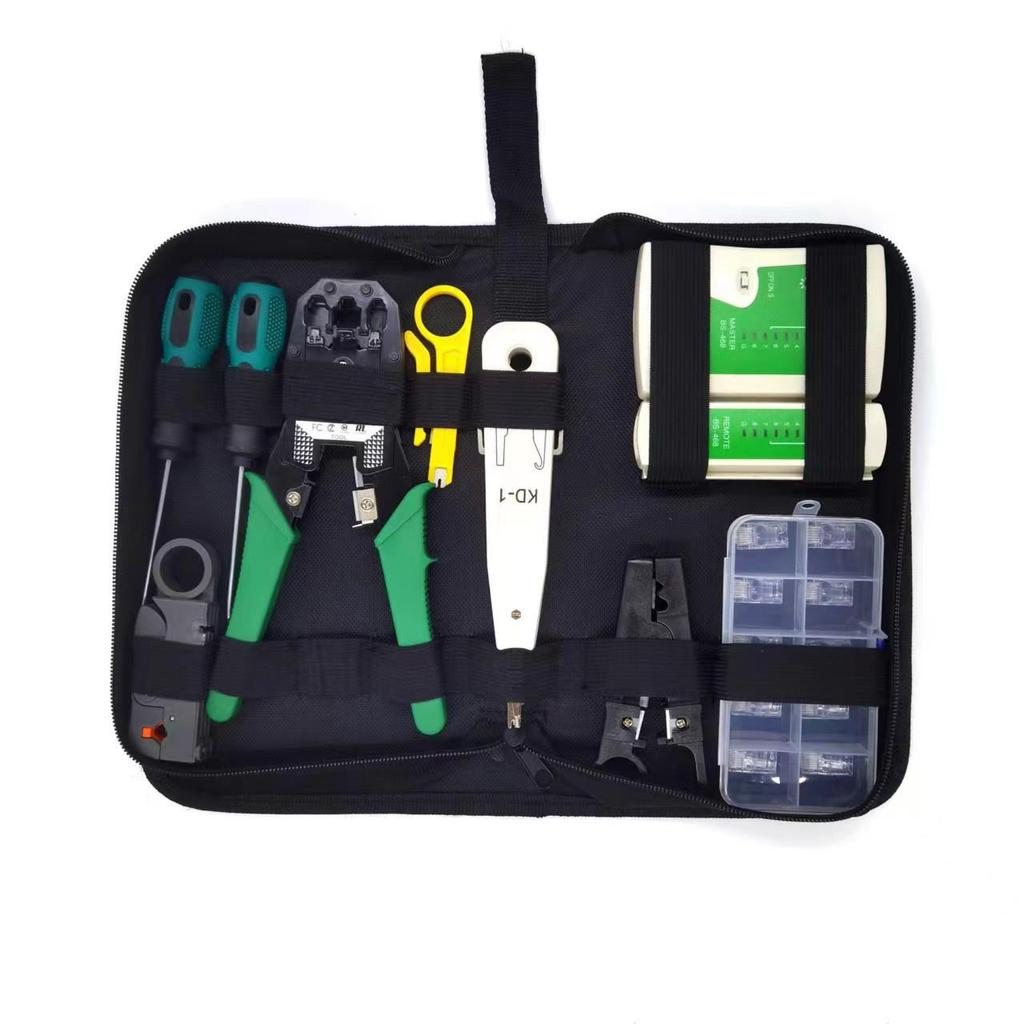 Haushalts-Netzwerkkabel-Werkzeugset mit Installationstester und Zange