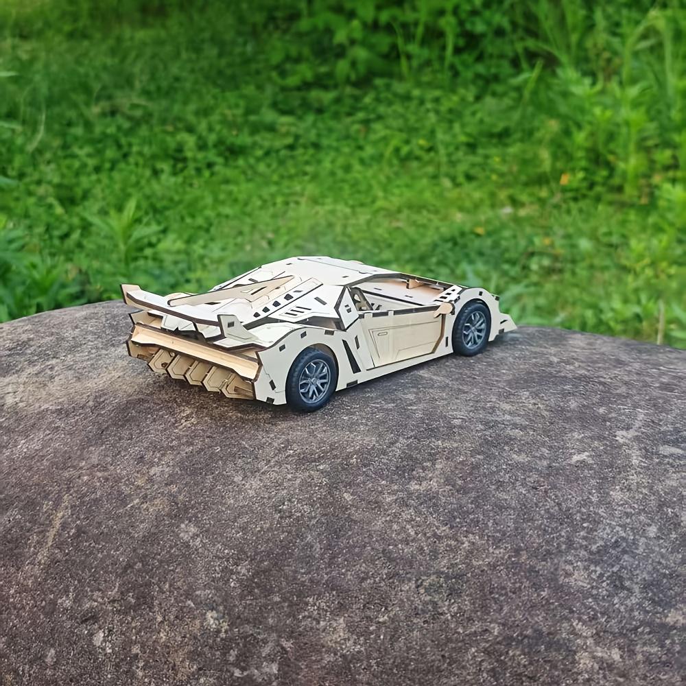 3D Wooden Puzzle Racing Cars for Adults DIY Mechanical Model Car Kits Toys for Adults Birthday Gift for Boys Men Home Decor