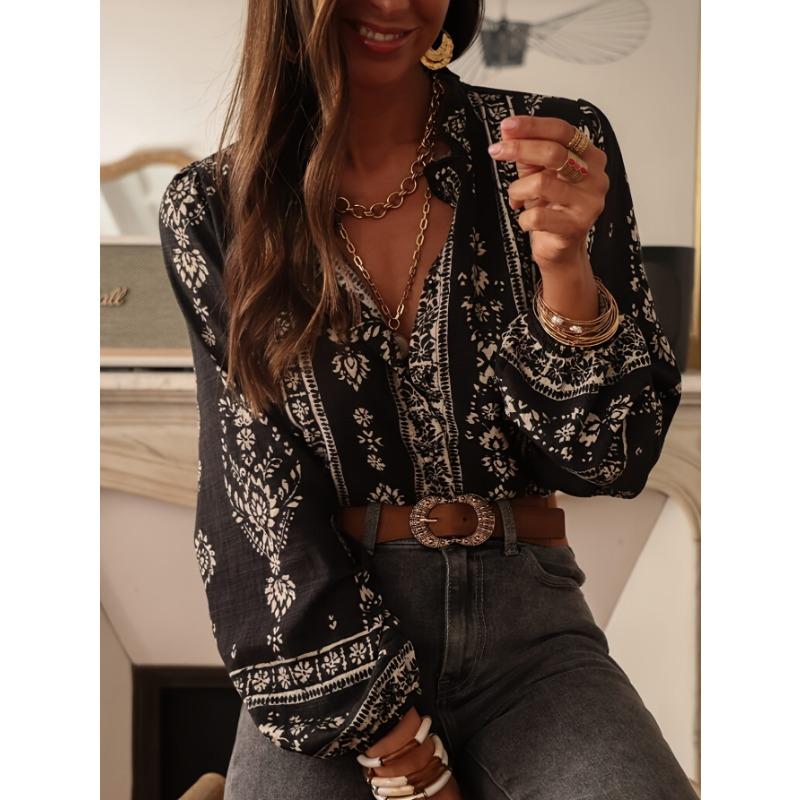 Nuevo Estilo de Ropa para Mujer Camisa de Manga Larga Camisa Elegante Top para Mujer