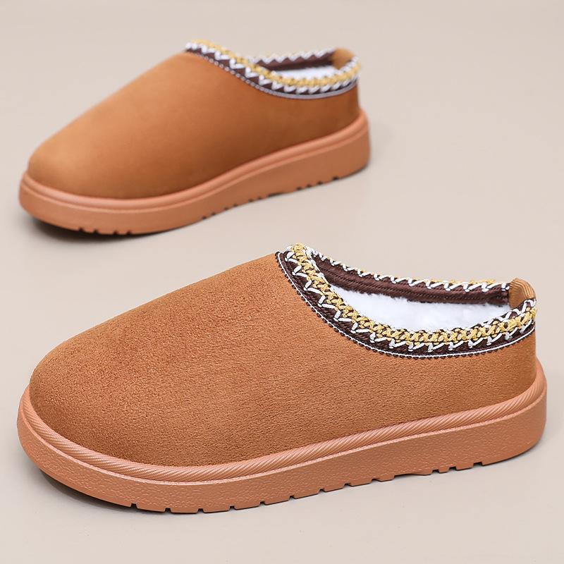 Women's Shoes, Cotton Shoes, Thickened Cotton Boots, Soft-soled Snow Boots, One-foot Close-top Ankle Boots
