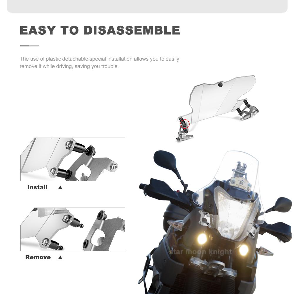 XT 660 Z Acrylic Headlight Guard For Yamaha XT660Z Tenere Accessories Headlight Protection Cover