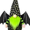 Bat Gnome Halloween Home Decor W/ Bat Wing Halloween Gnome Doll Halloween Dwarfs Plush Decor for Bedroom and Garden Decoration