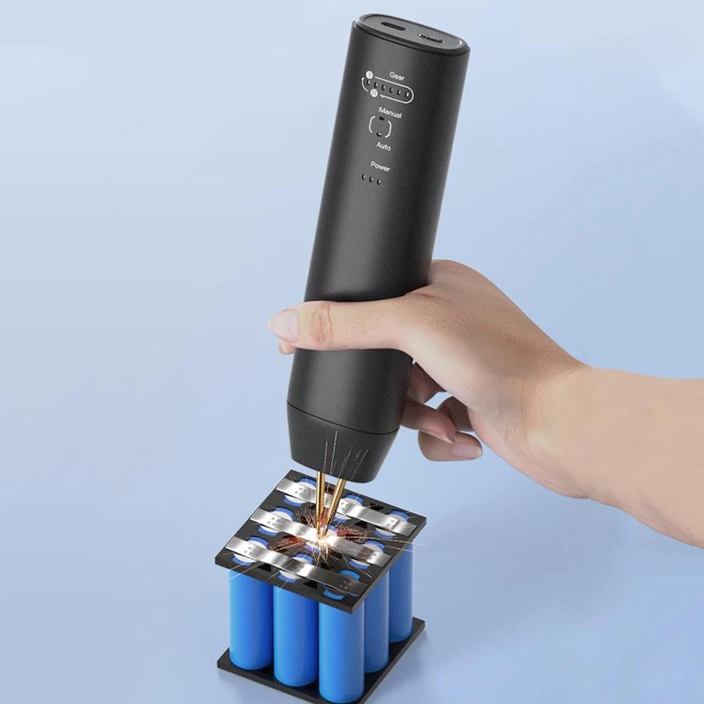 Aparat de sudură portabil cu baterie, 11 viteze, reglabil prin puncte, mini aparat de sudură prin puncte, pentru sudarea foii de nichel cu baterie 18650