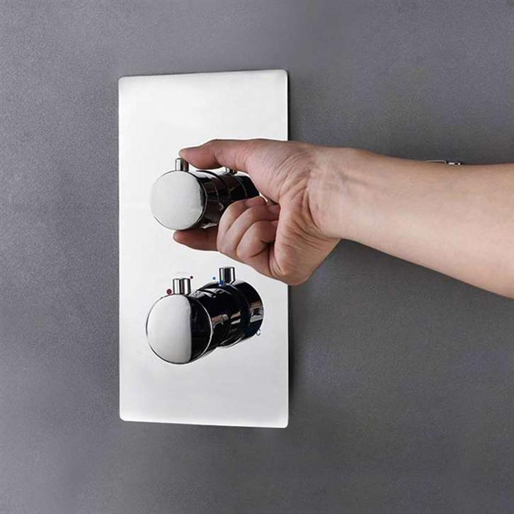 1 Set Concealed Thermostatic Shower Mixing Valve 177*72mm Scratch-Resistant Standard UK-G12 Threads Bathroom Faucet Accessories