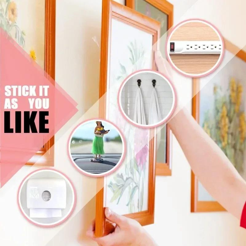 Can Be Reused Super Strong Double Sided Adhesive Tape Transparent Wall Stickers Water Proof Household Products Adhesives