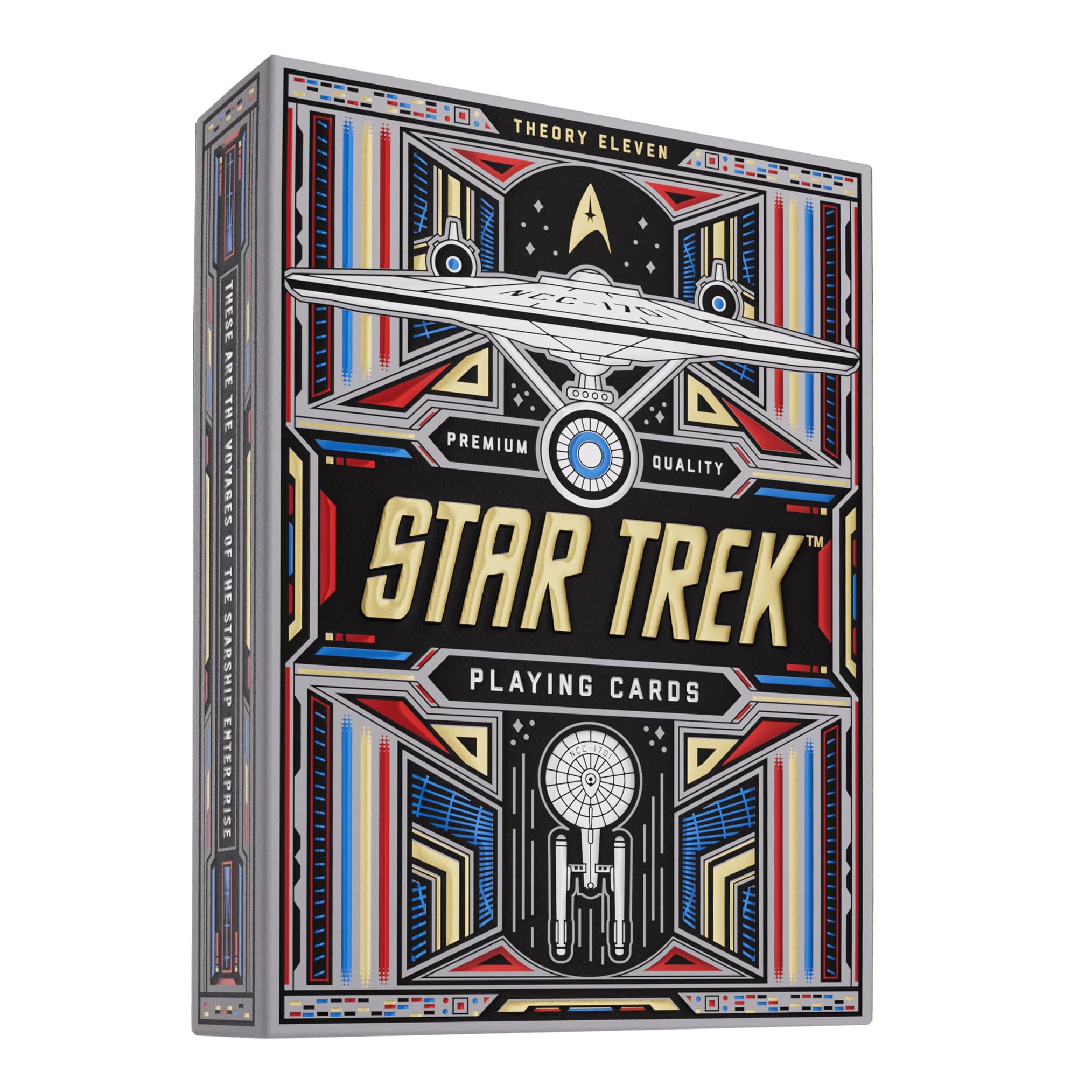 theory11 Star Trek Light Premium Playing Poker Standard Premium Playing Cards Cards, Size, Index,