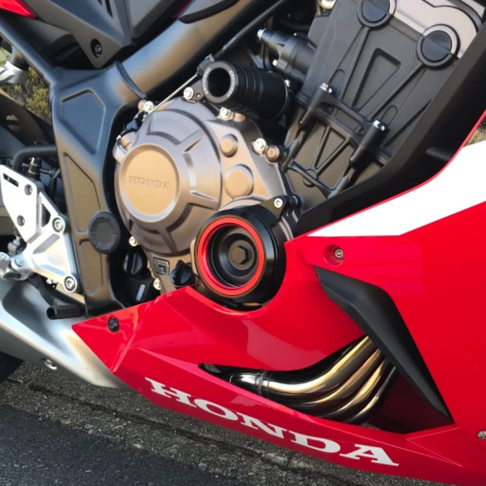 LEDISHUN Engine Slider Clutch Cover Applicable CBR650R CB650R (Red Black)