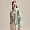 Women's Pure Cashmere V-Neck Printed Cardigan