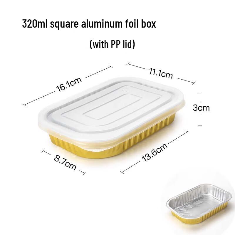 Saint Bailey Rectangular Aluminum Foil Meal Prep Containers