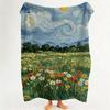Art F Funny F Floral a Art Throw Flannel Throw Blanket Suitable for Sofa Living Room Bedroom