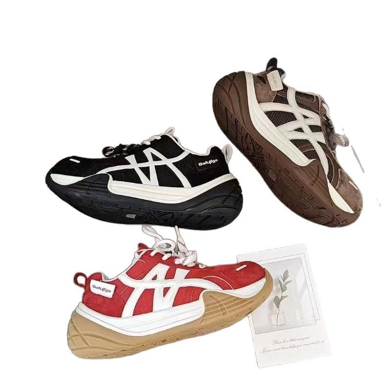 Fashion Versatile Casual Shoes for Women's Autumn New Thick Soles Increase Sports Temperament